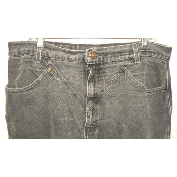 Vintage Ozark Mountain Women’s Straight Fit Jeans 36 x 30 Faded Black High Waist - Picture 2 of 6